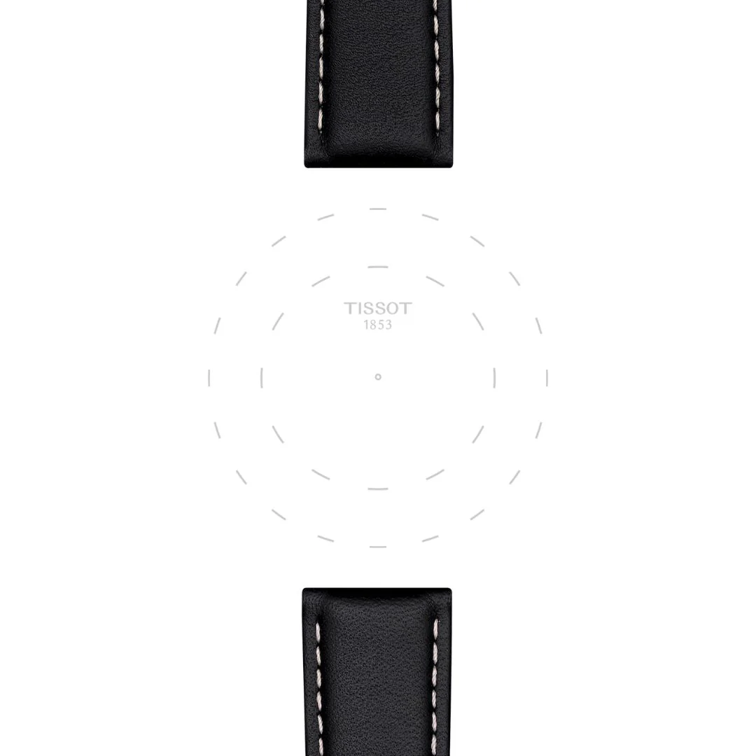 Tissot ranneke, 21 mm, musta nahka, T852044599 - Image 2