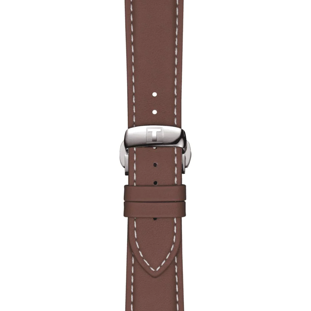 Tissot ranneke, 21 mm, ruskea nahka, T852044597