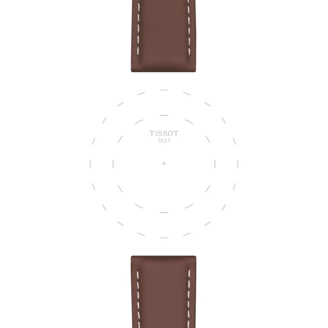 Tissot ranneke, 21 mm, ruskea nahka, T852044597 - Image 2