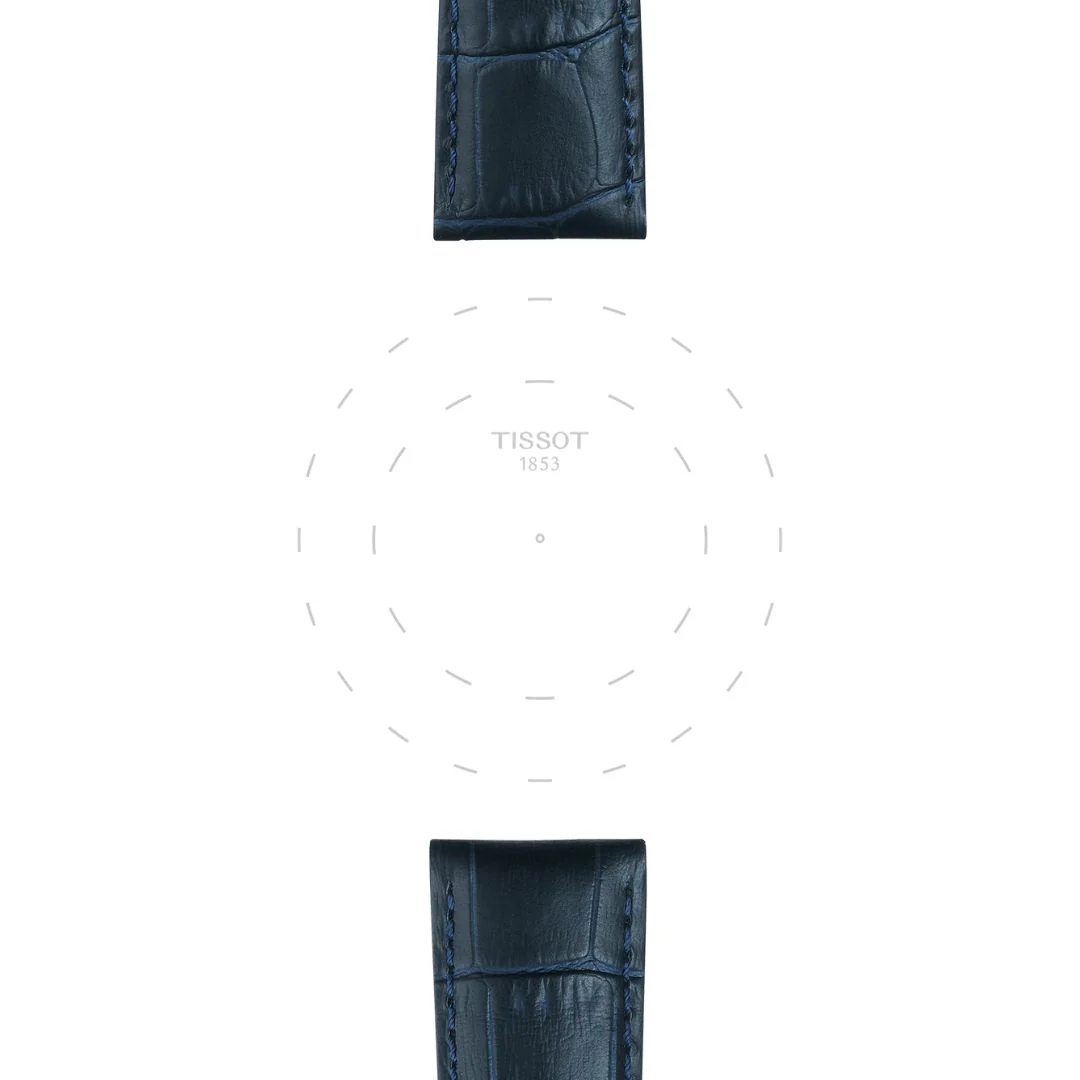 Tissot ranneke, 21 mm, sininen nahka, T852041857 - Image 2