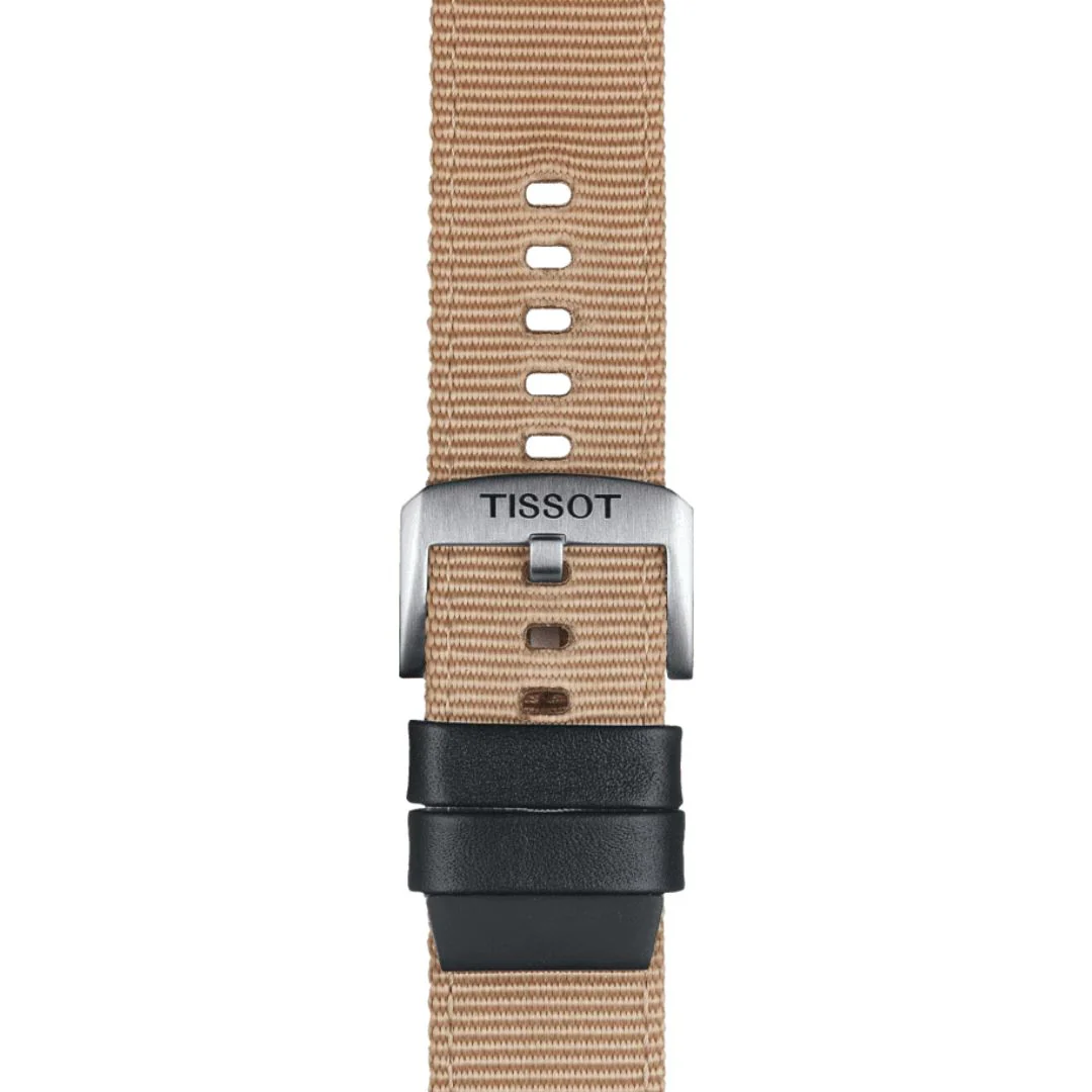 Tissot ranneke, 22 mm, beige kangas, T852046752