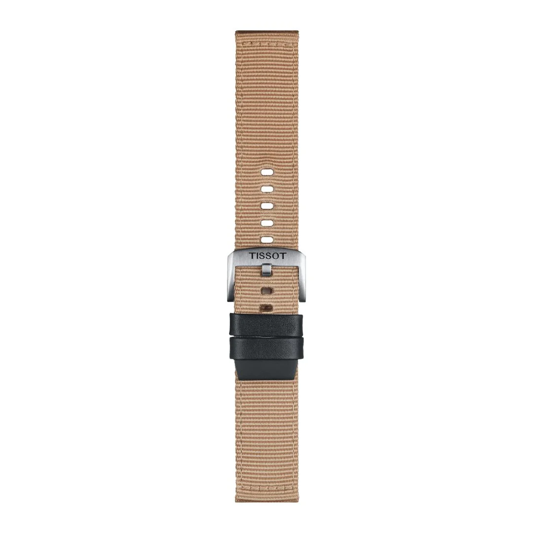 Tissot ranneke, 22 mm, beige kangas, T852046752 - Image 3
