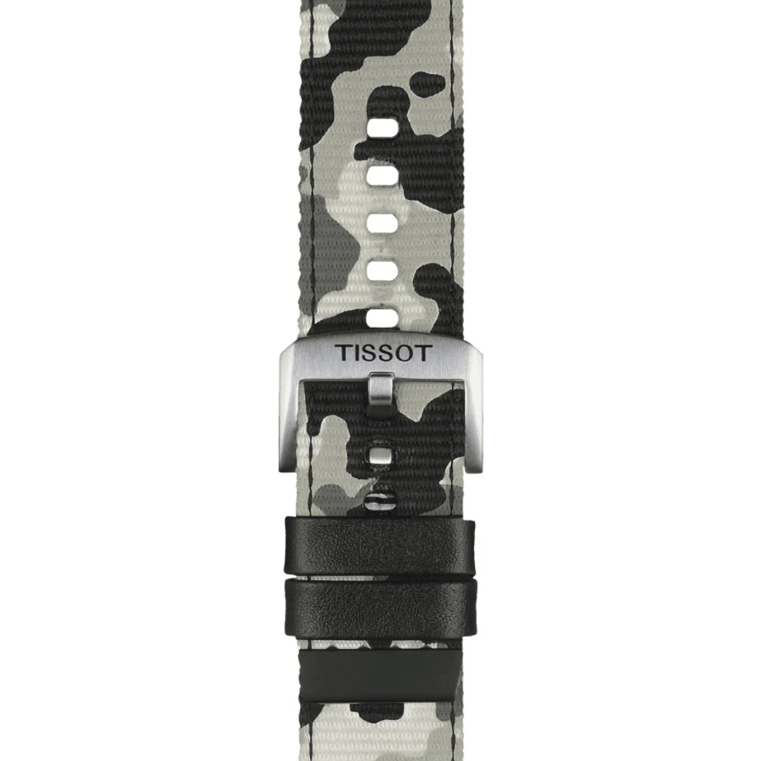 Tissot ranneke, 22 mm, maastokuvioitu kangas, T852046771