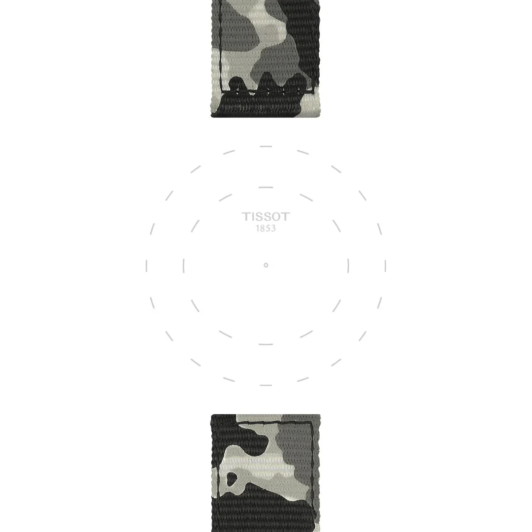Tissot ranneke, 22 mm, maastokuvioitu kangas, T852046771 - Image 2