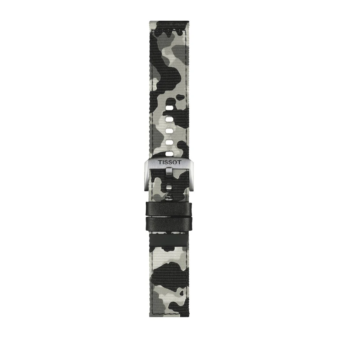 Tissot ranneke, 22 mm, maastokuvioitu kangas, T852046771 - Image 3