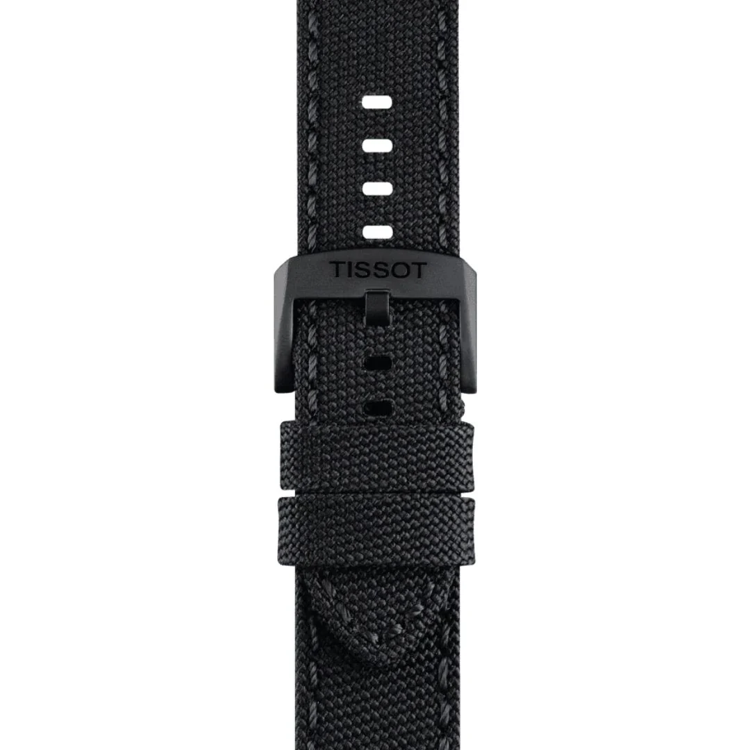 Tissot ranneke, 22 mm, musta kangas, T852044936