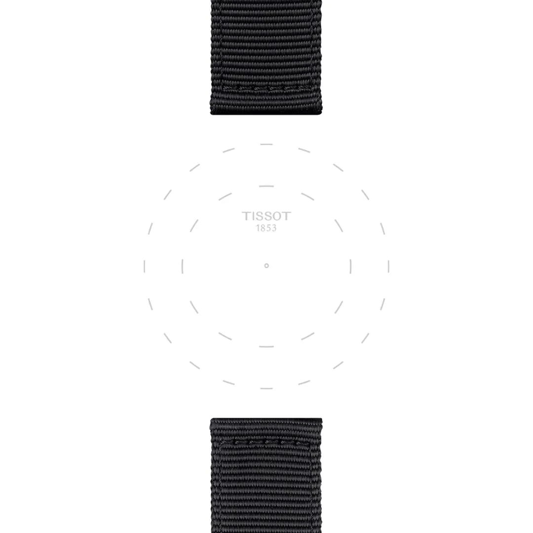 Tissot ranneke, 22 mm, musta kangas, T852046769 - Image 3
