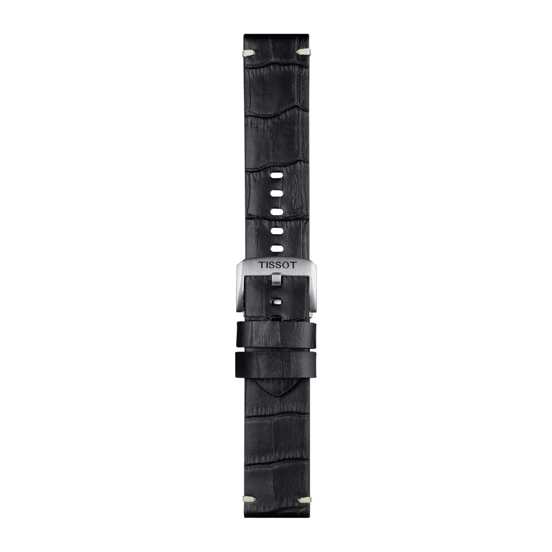 Tissot ranneke, 22 mm, musta nahka, T852046775 - Image 2
