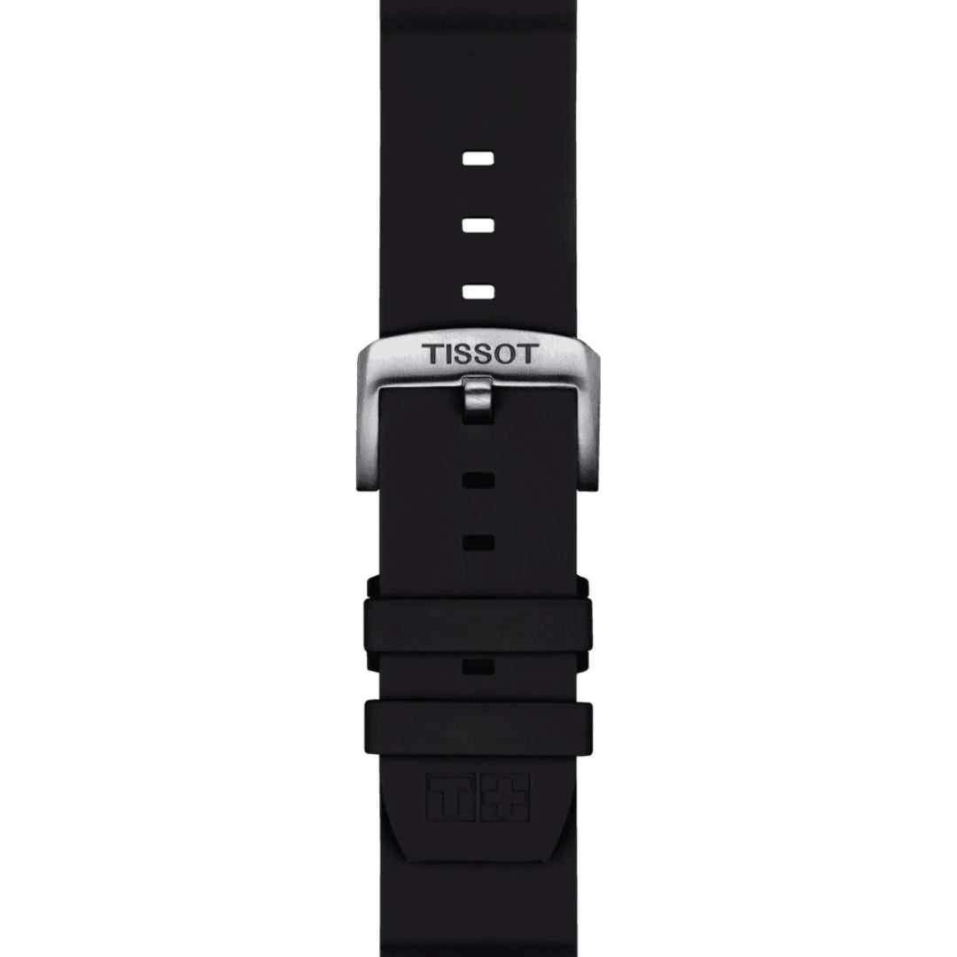 Tissot ranneke, 22 mm, musta silikoni, T852047179