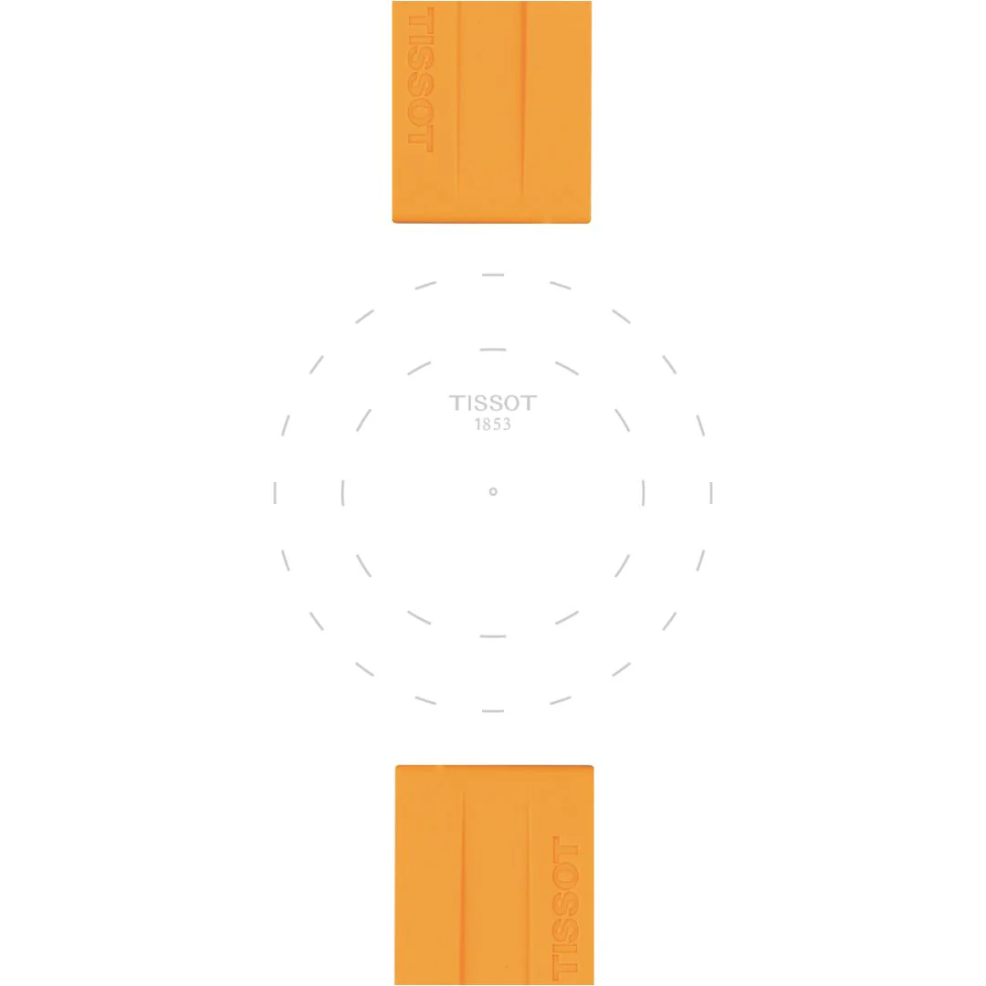 Tissot ranneke, 22 mm, oranssi silikoni, T852047918 - Image 3