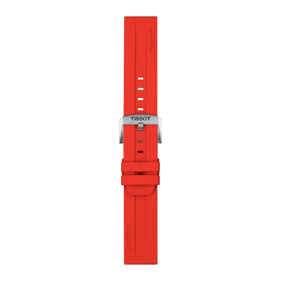 Tissot ranneke, 22 mm, punainen silikoni, T852047920 - Image 2