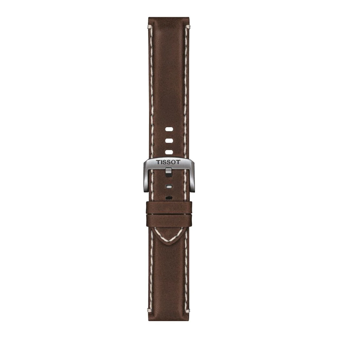 Tissot ranneke, 22 mm, ruskea nahka, T852044980 - Image 3