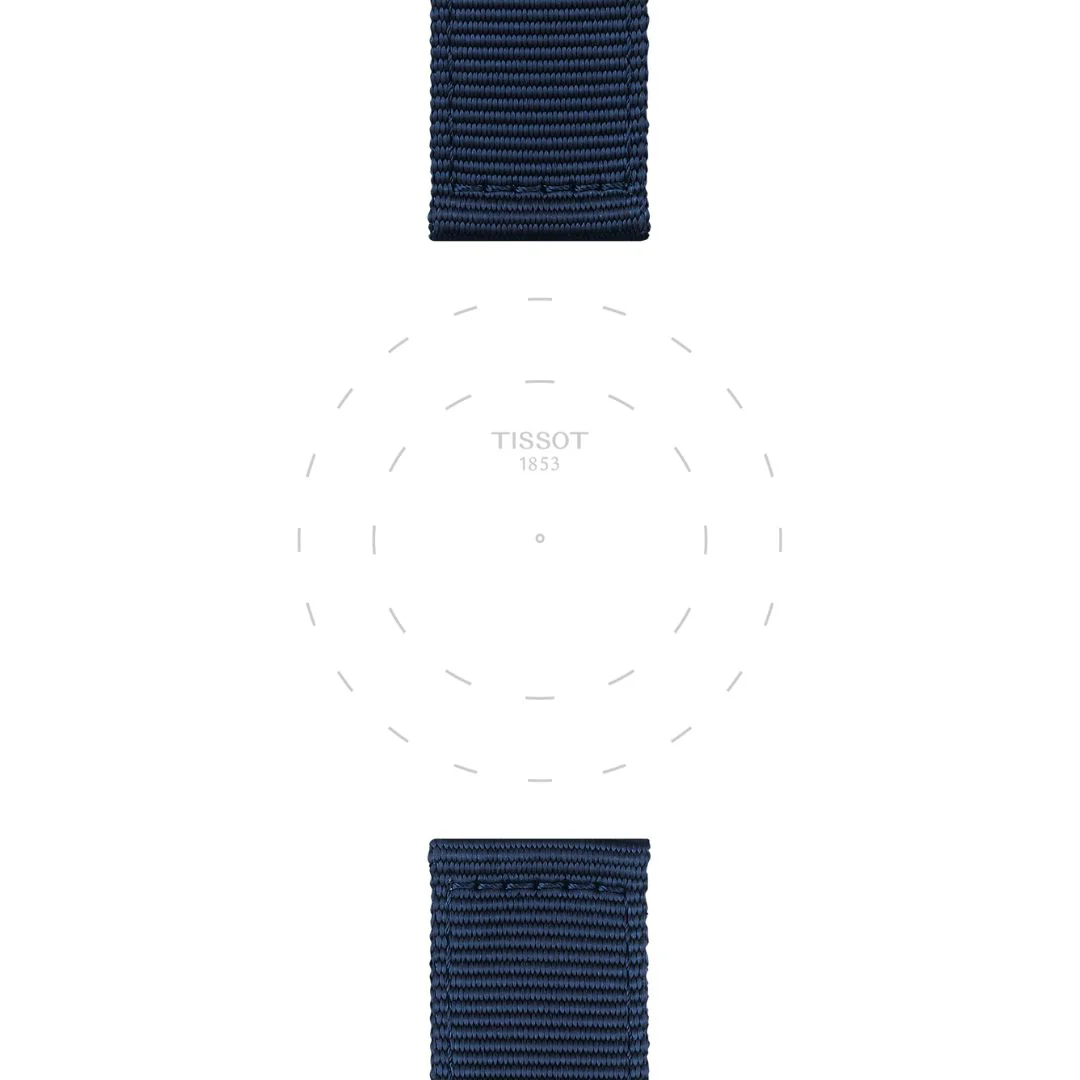Tissot ranneke, 22 mm, sininen kangas, T852046754 - Image 2