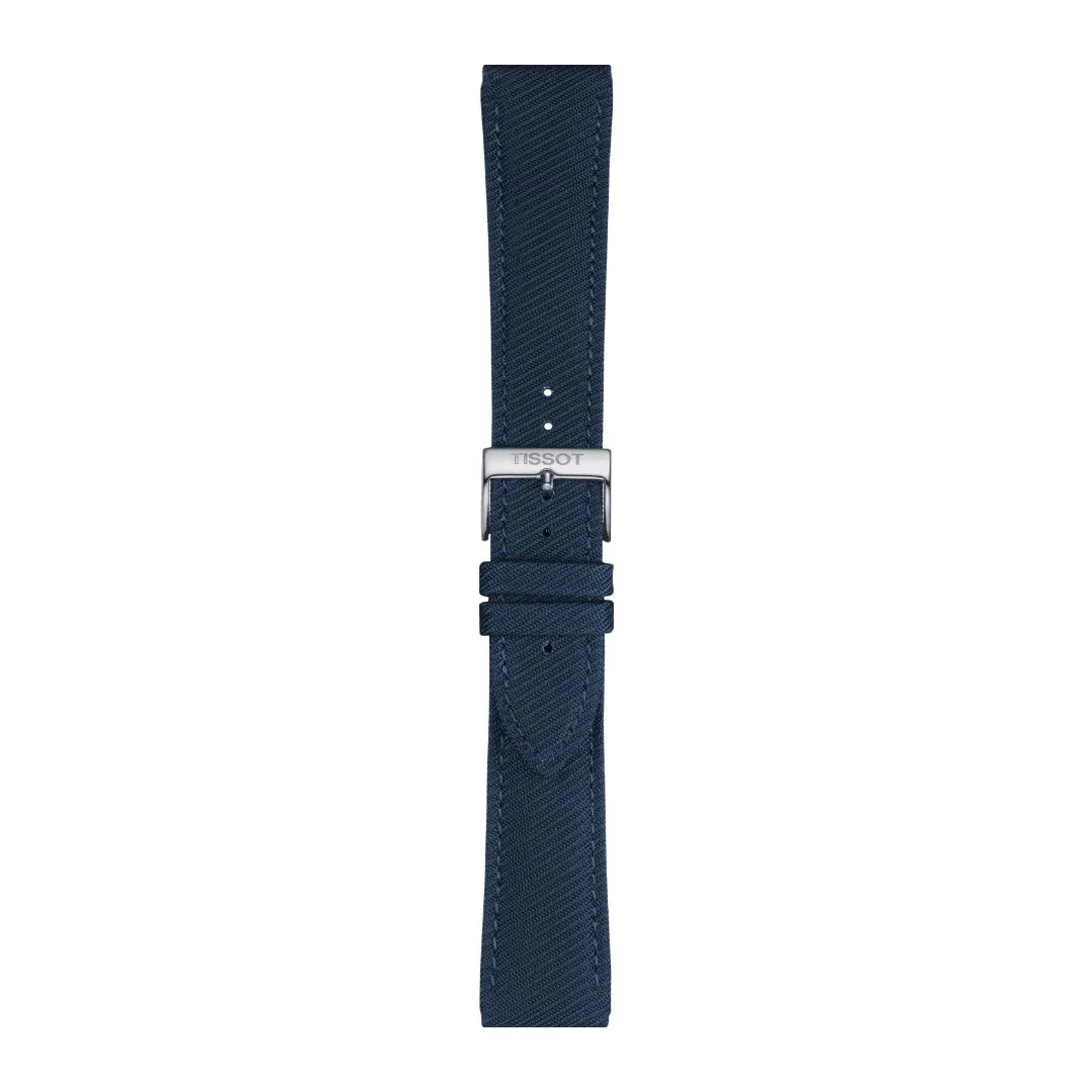 Tissot ranneke, 22 mm, sininen kangas, T852046783 - Image 3