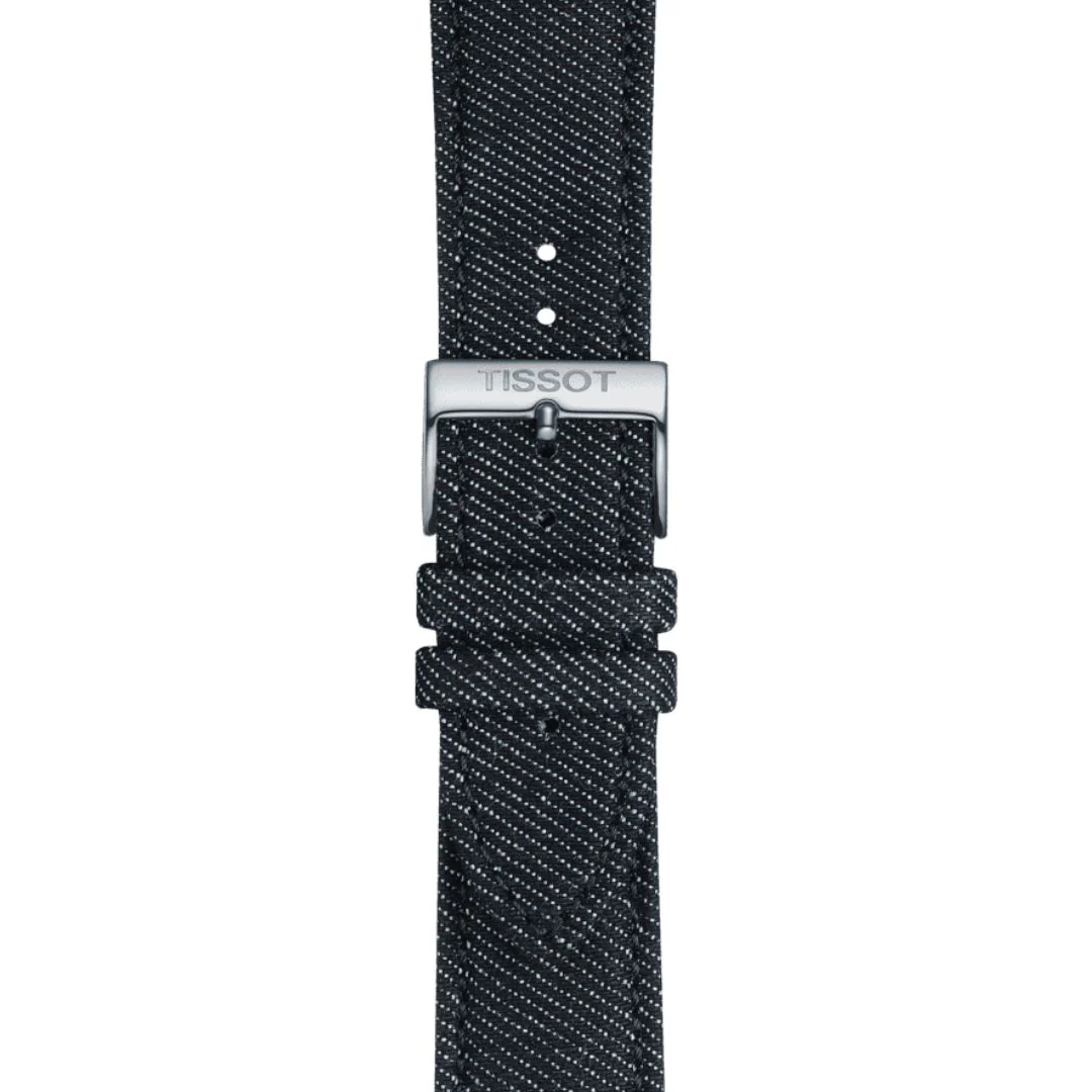 Tissot ranneke, 22 mm, tummansininen kangas, T852046779