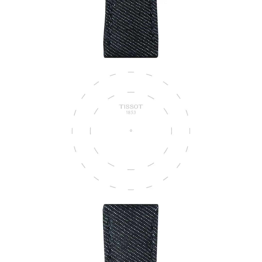 Tissot ranneke, 22 mm, tummansininen kangas, T852046779 - Image 2