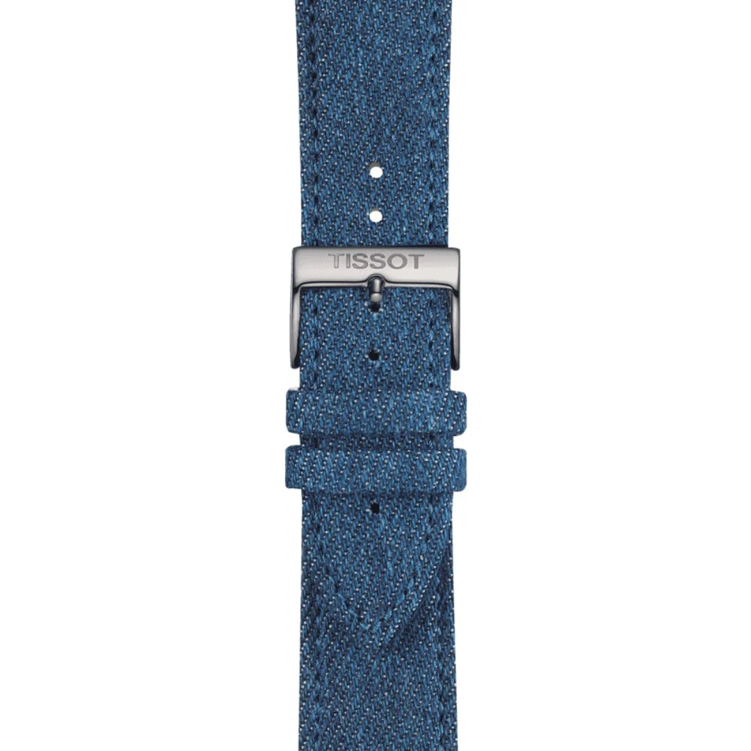 Tissot ranneke, 22 mm, vaaleansininen kangas, T852046781
