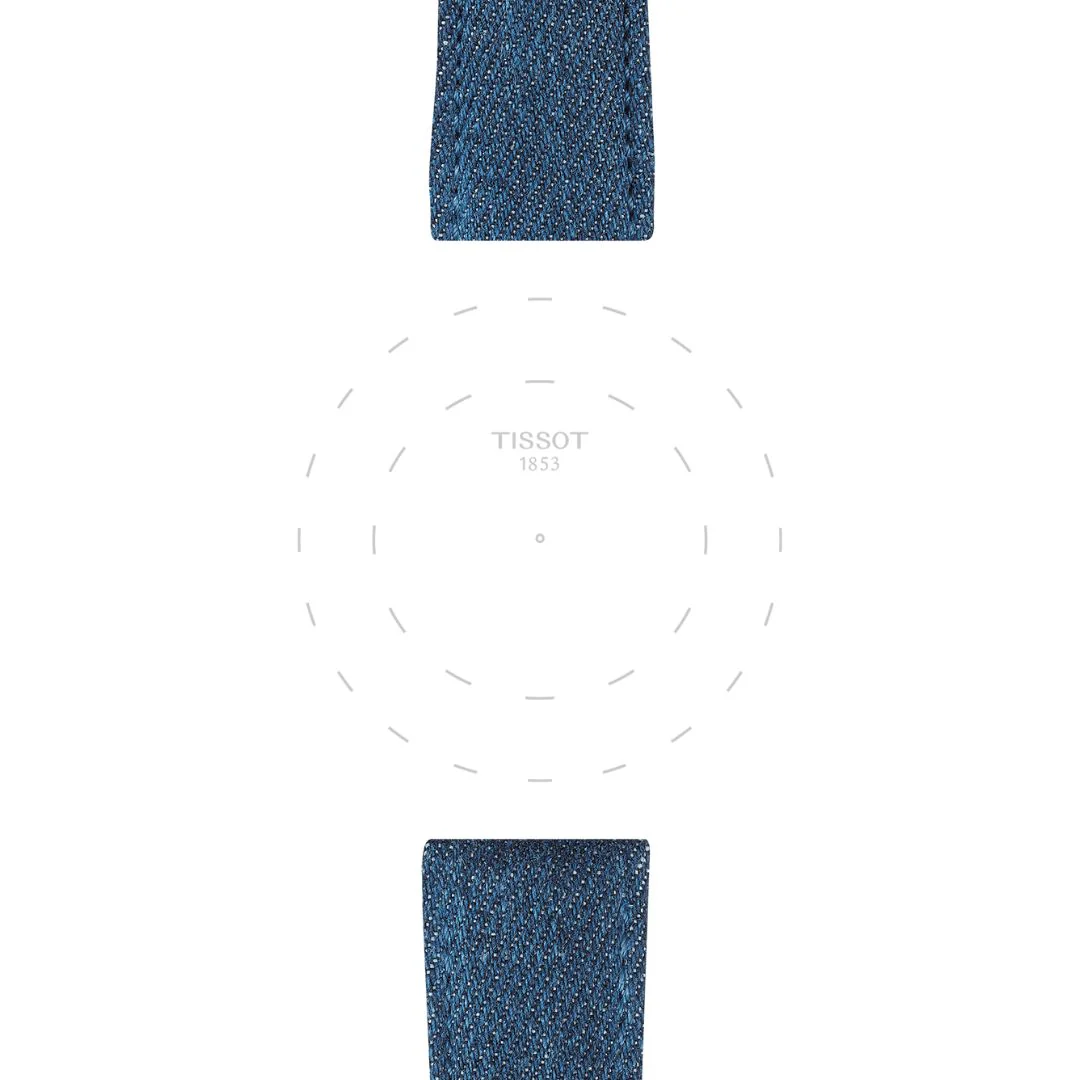Tissot ranneke, 22 mm, vaaleansininen kangas, T852046781 - Image 2