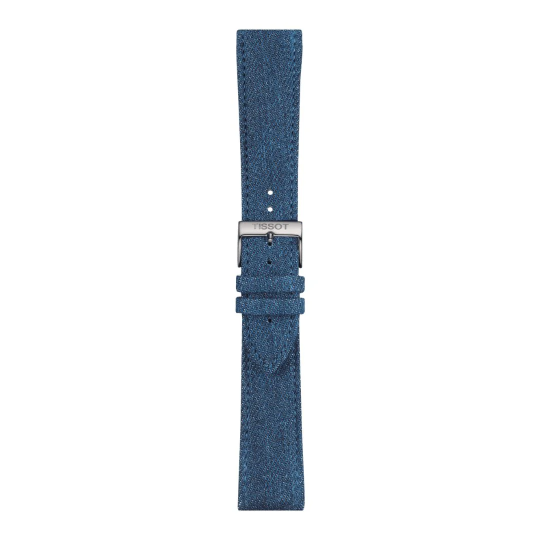 Tissot ranneke, 22 mm, vaaleansininen kangas, T852046781 - Image 3