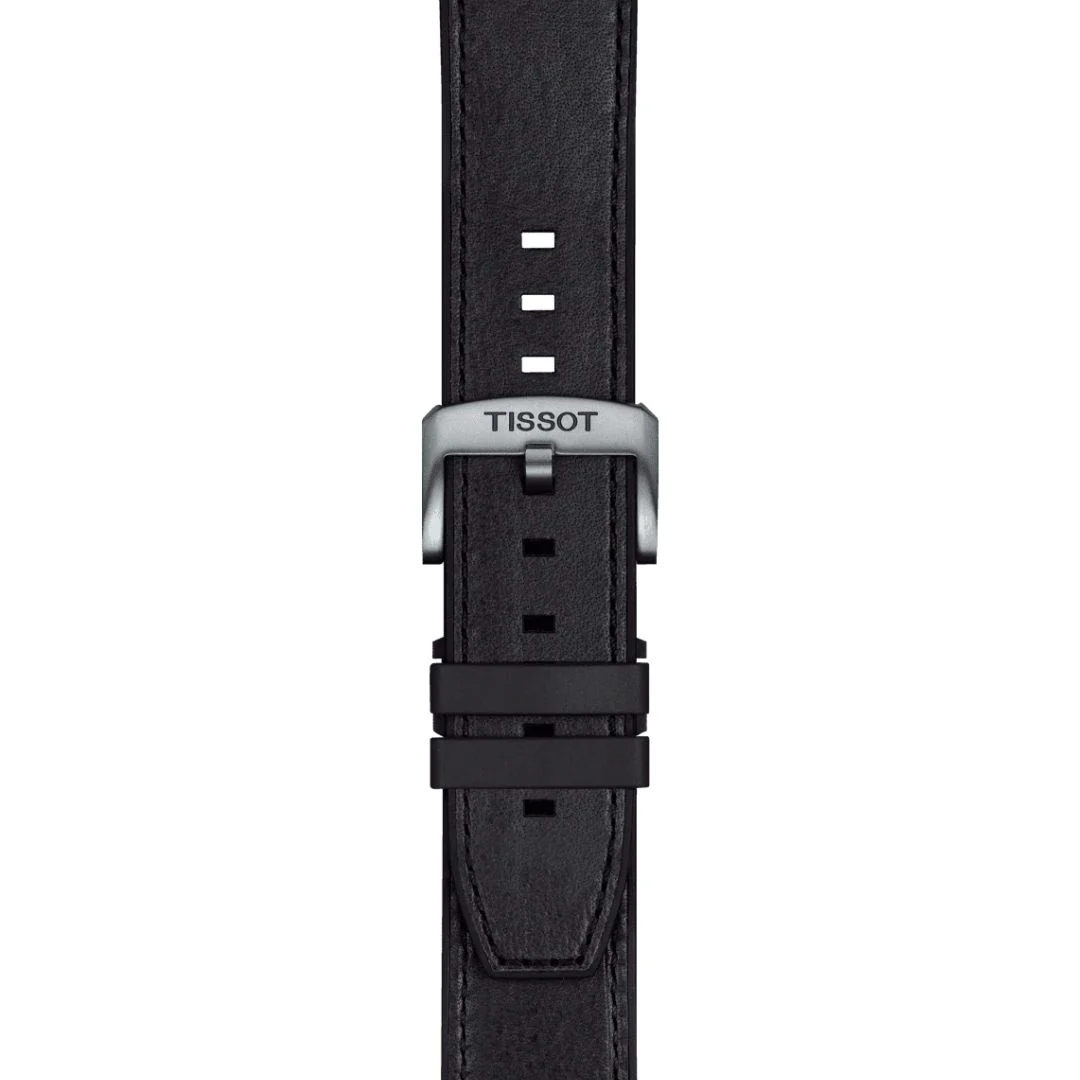 Tissot ranneke, 23 mm, musta nahka, T852047779