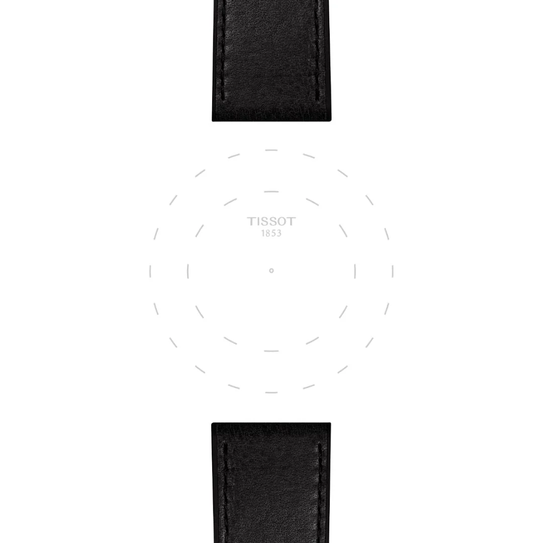 Tissot ranneke, 23 mm, musta nahka, T852047779 - Image 2