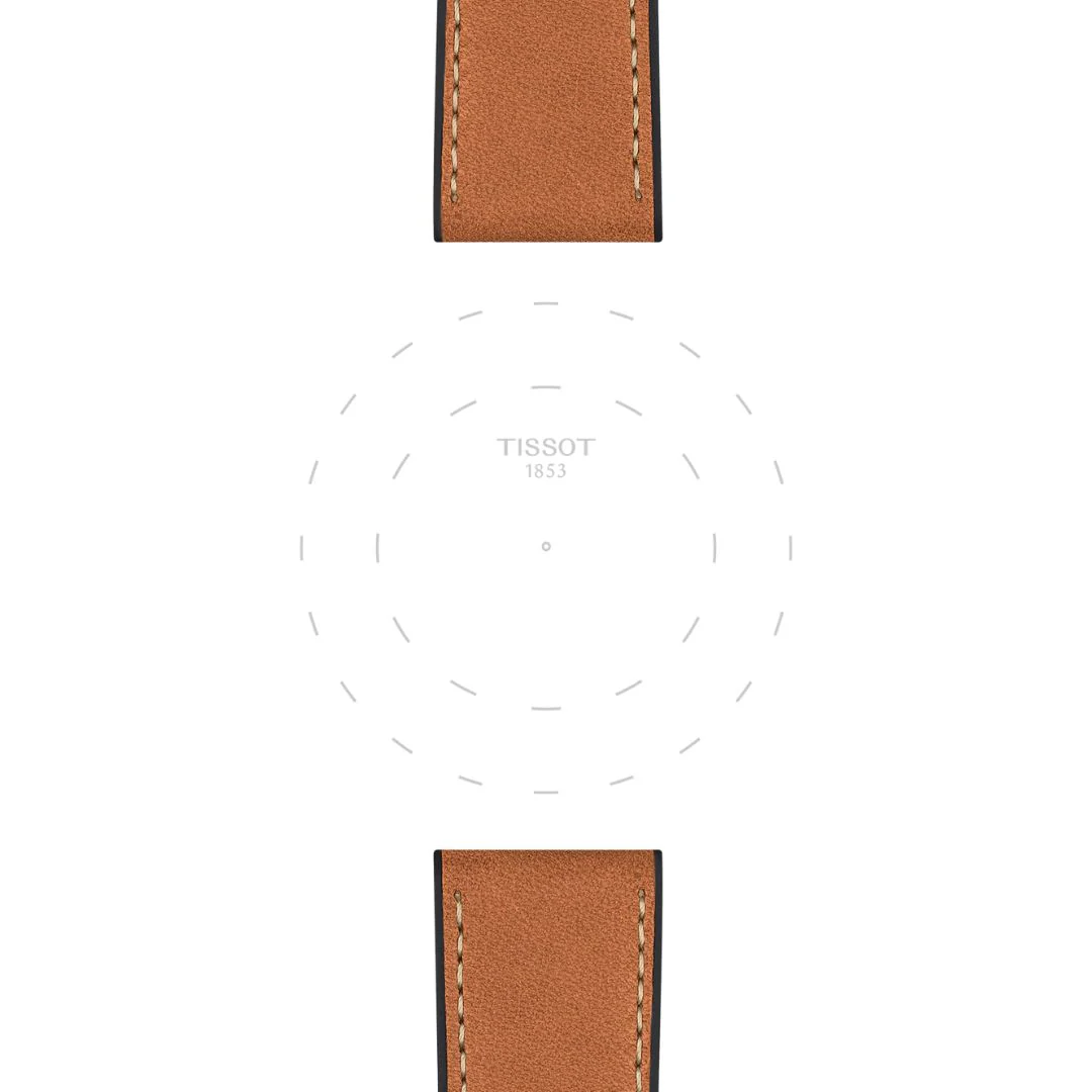 Tissot ranneke, 23 mm, ruskea nahka, T852047777 - Image 3