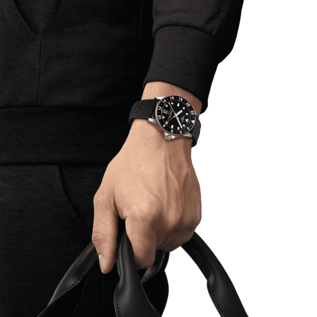 Tissot Seastar 1000 Quartz GMT, T1208521705100 rannekello - Image 4