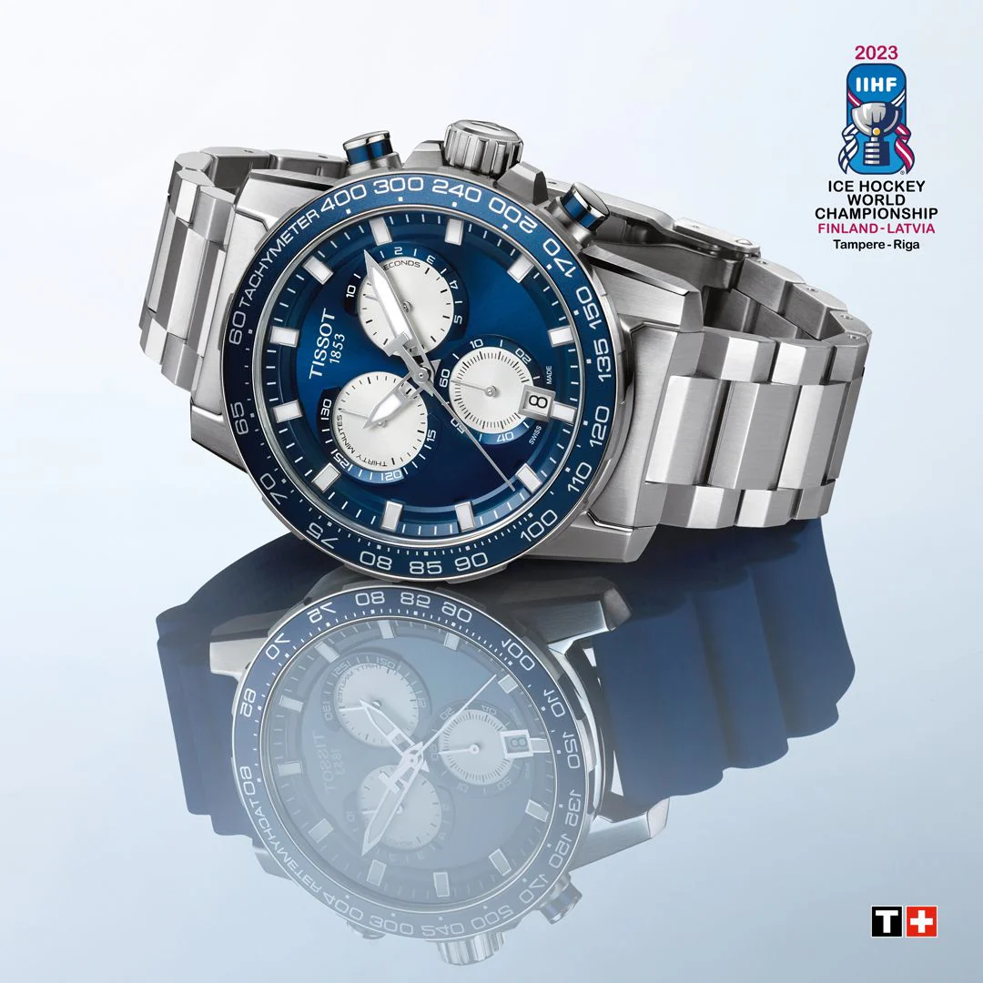 Tissot Supersport Chrono IIHF 2023 Special Edition T1256171104100 rannekello - Image 4