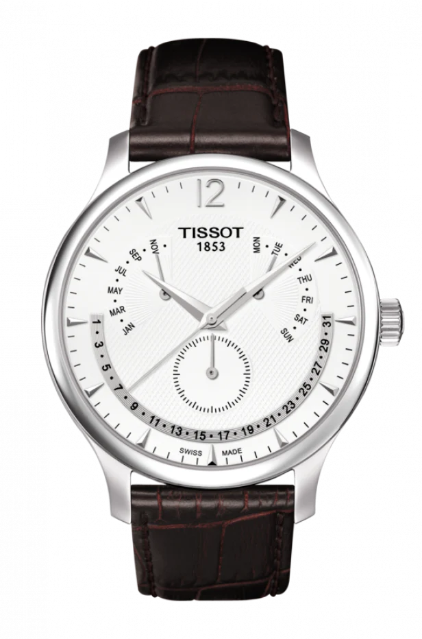 Tissot Tradition Perpetual Calendar T063.637.16.037.00, miesten rannekello