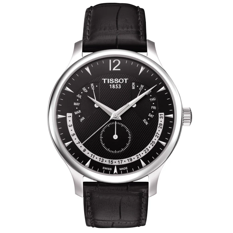 Tissot Tradition Perpetual Calendar T063.637.16.057.00, miesten rannekello