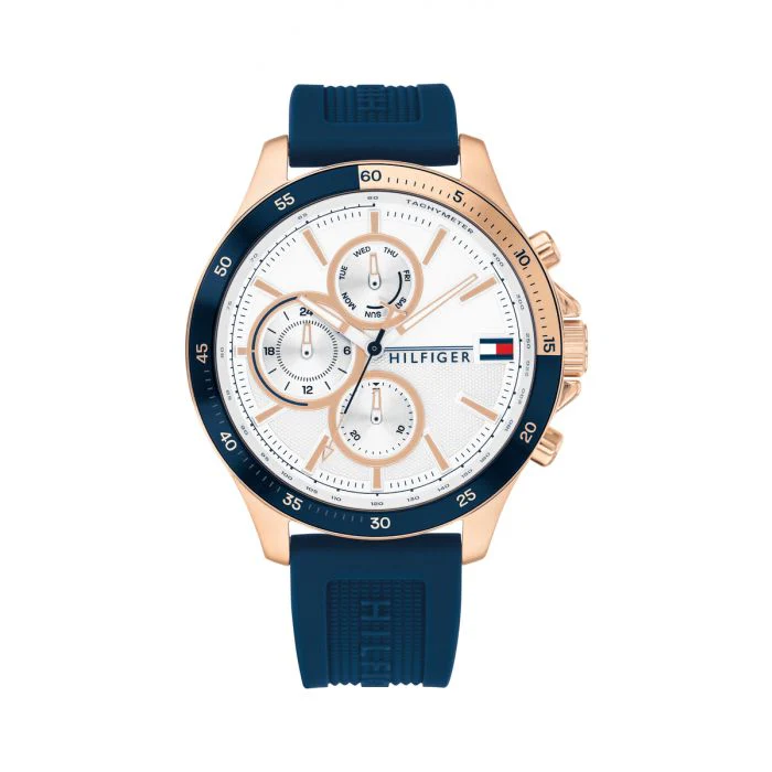 Tommy Hilfiger Bank 1791778, miesten rannekello