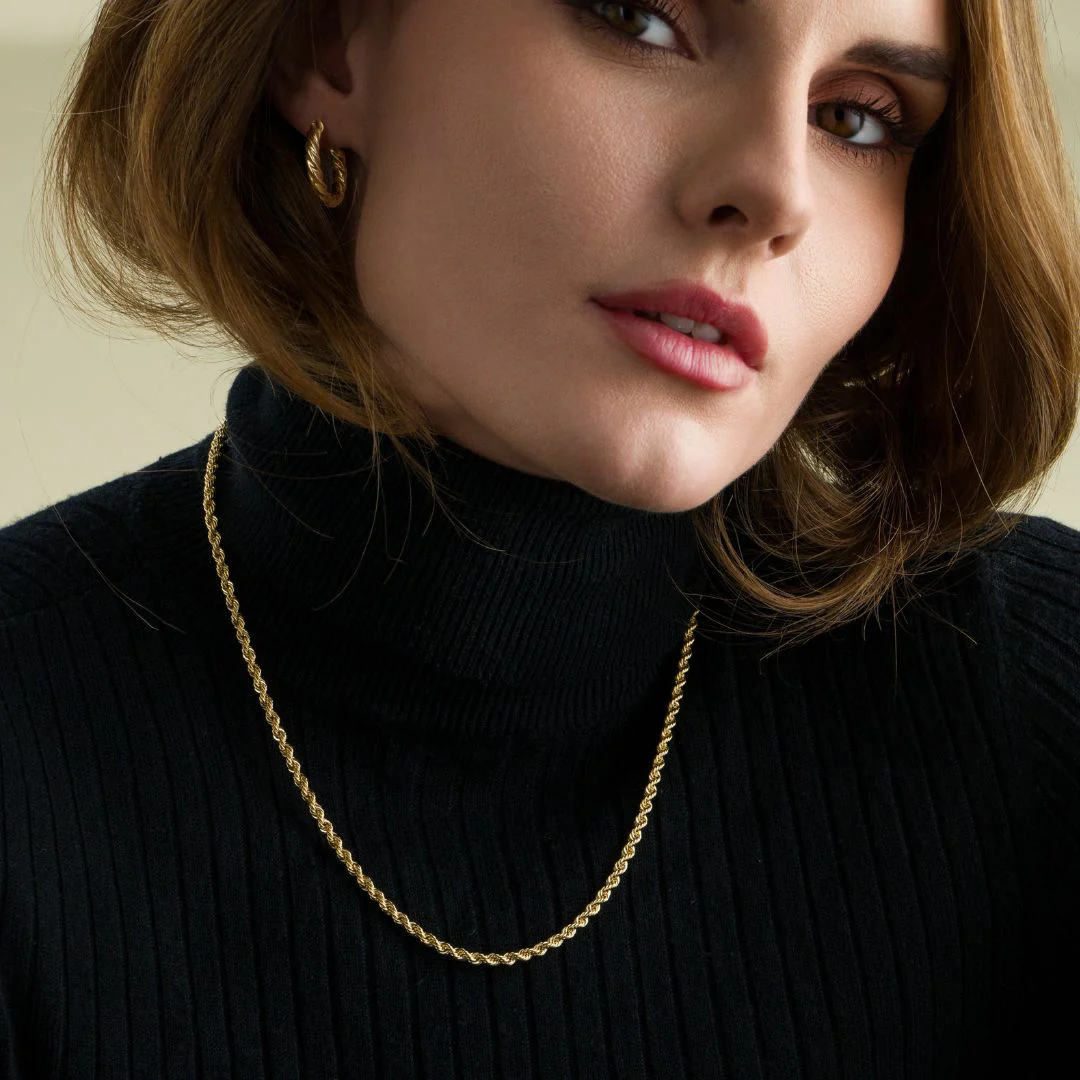 Vittoria cordell kaulaketju, keltakultaa - Image 2
