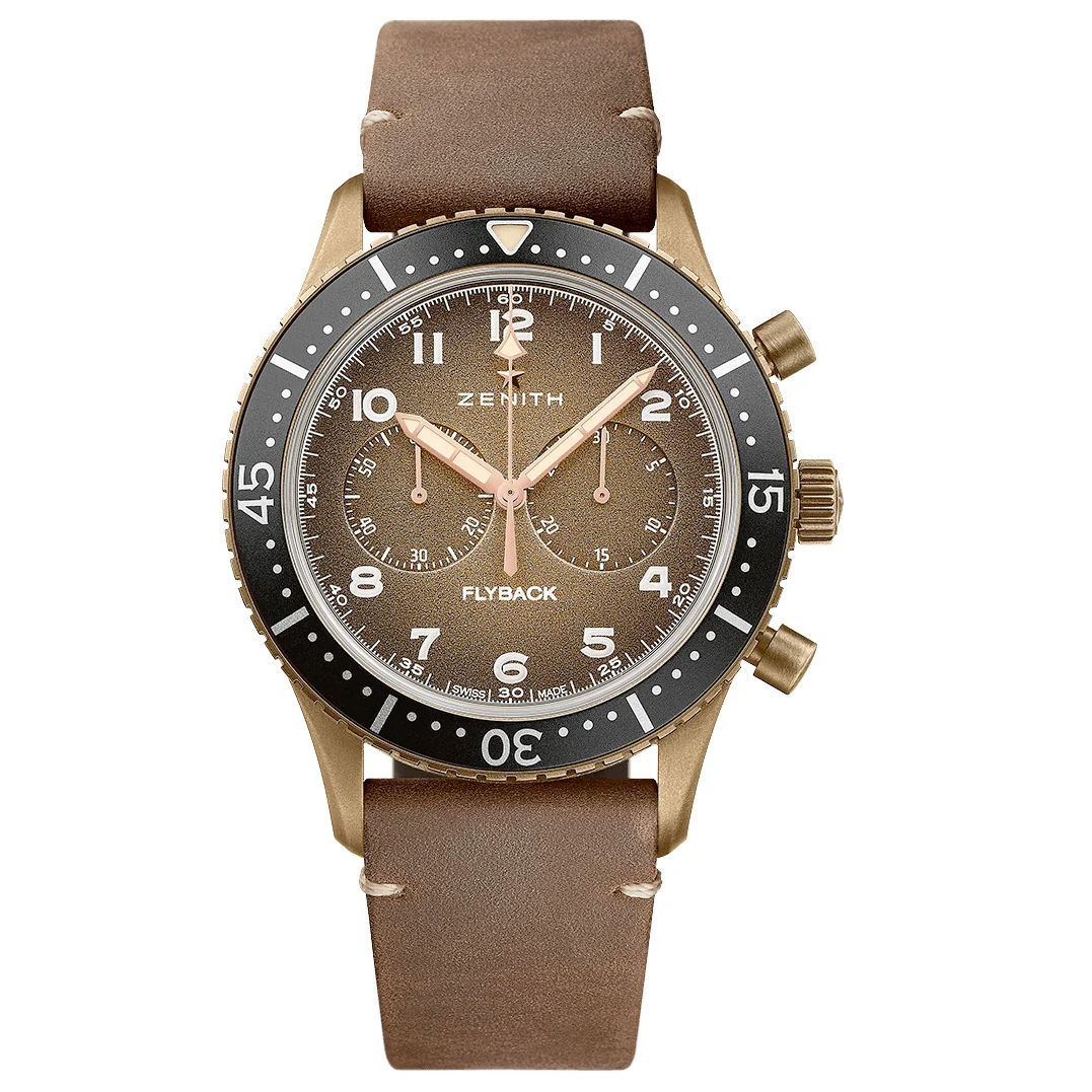Zenith Pilot Cronometro Tipo CP-2 Flyback 29.2240.405/18.C801, miesten rannekello