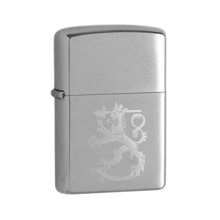 Zippo sytytin, Suomi Leijona, harjattu kromi
